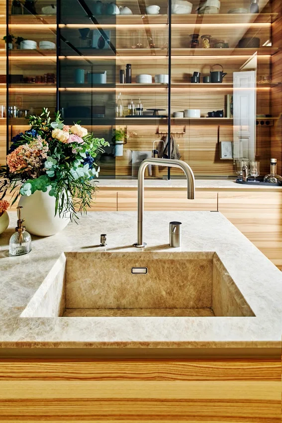 Kitchen Countertops with Natural Stone
