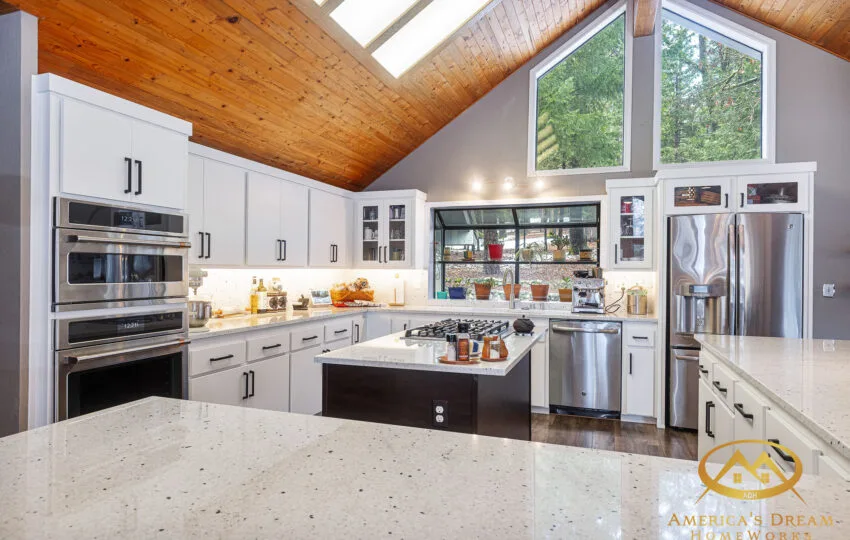 ADH Kitchen remodeling Nevada City Natural quartz