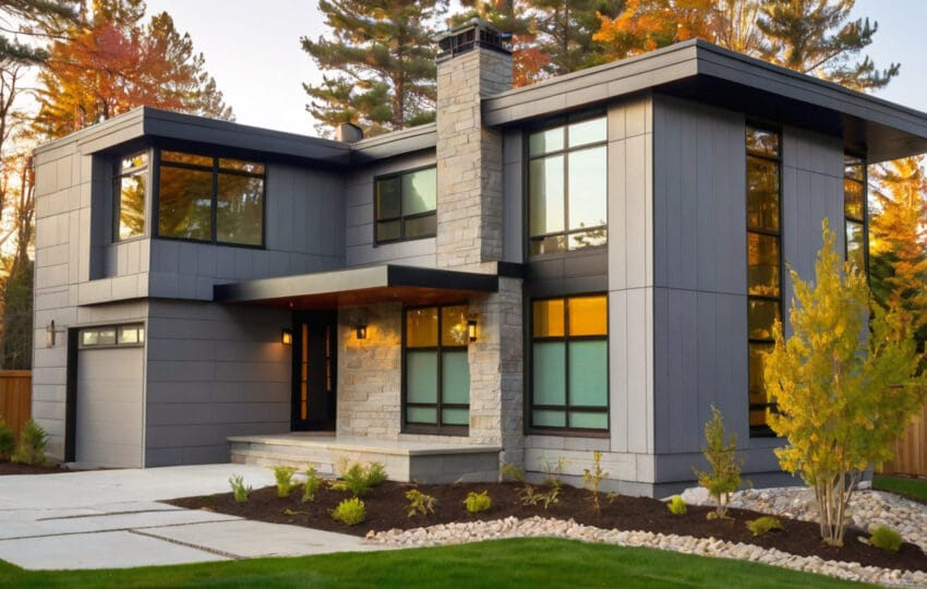 Default Fiber Cement Siding modern House in Lincoln, CA