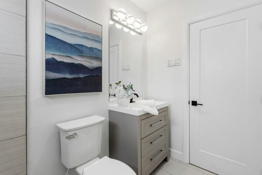 Bathroom vanities with sinks