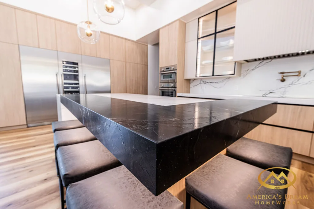 black granite countertops