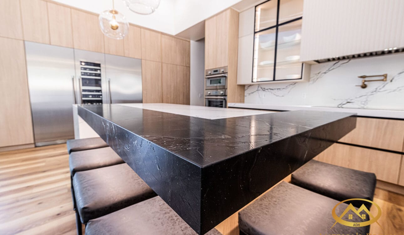 black granite countertops