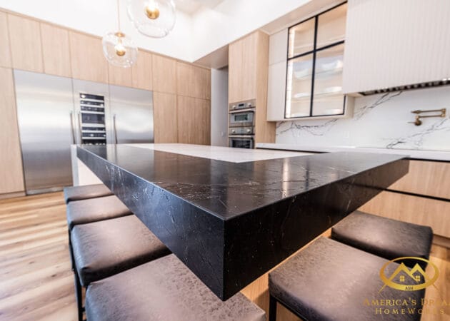 black granite countertops