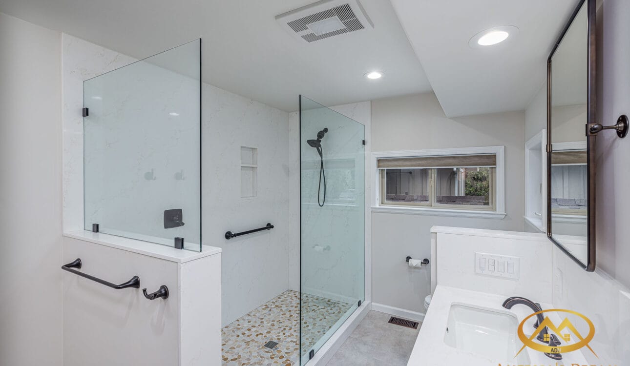 Custom Shower Door by West Build Glass