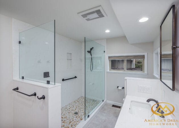 Custom Shower Door by West Build Glass