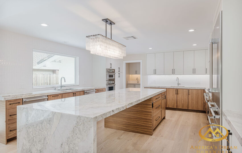 waterfall countertop