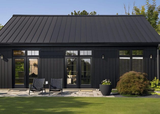 Black Siding House