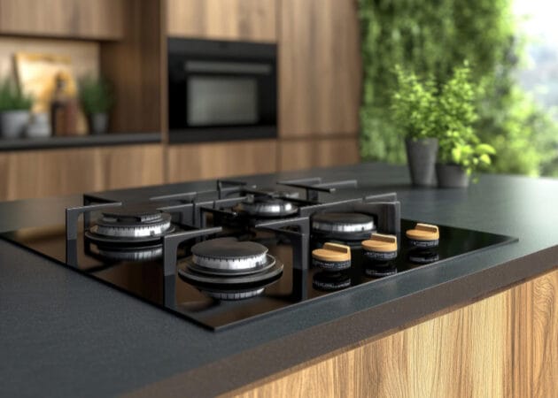 kitchen island with stove