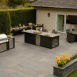 Leathered Granite Outdoor Kitchen