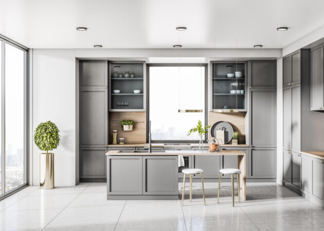 Gray Kitchen Cabinets