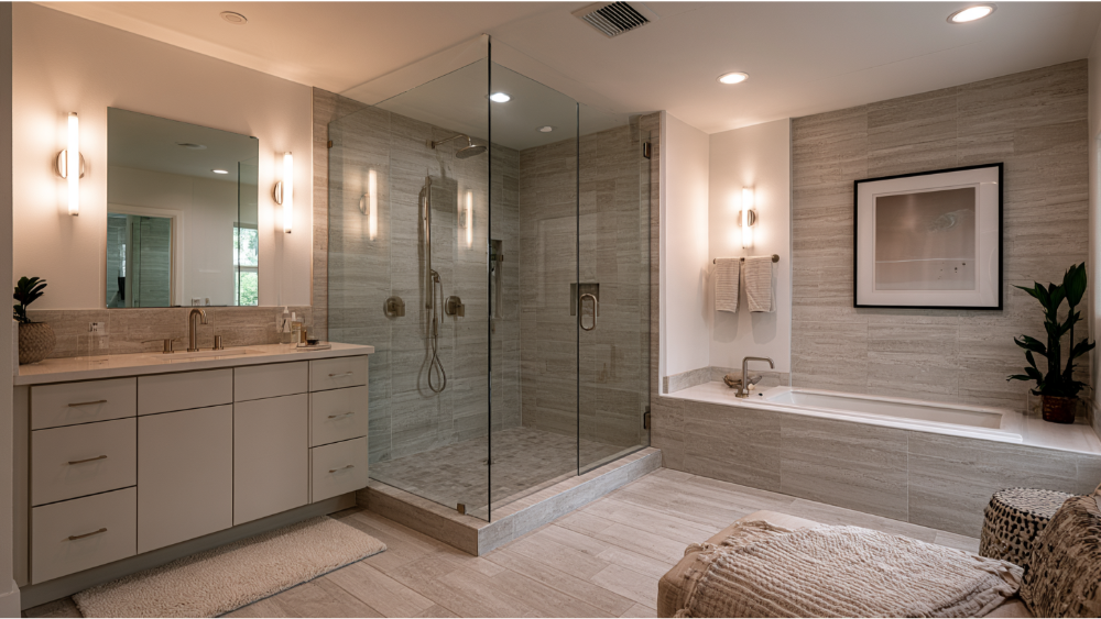 Before and After #3: From Tub/Shower Combo to Walk-In Shower