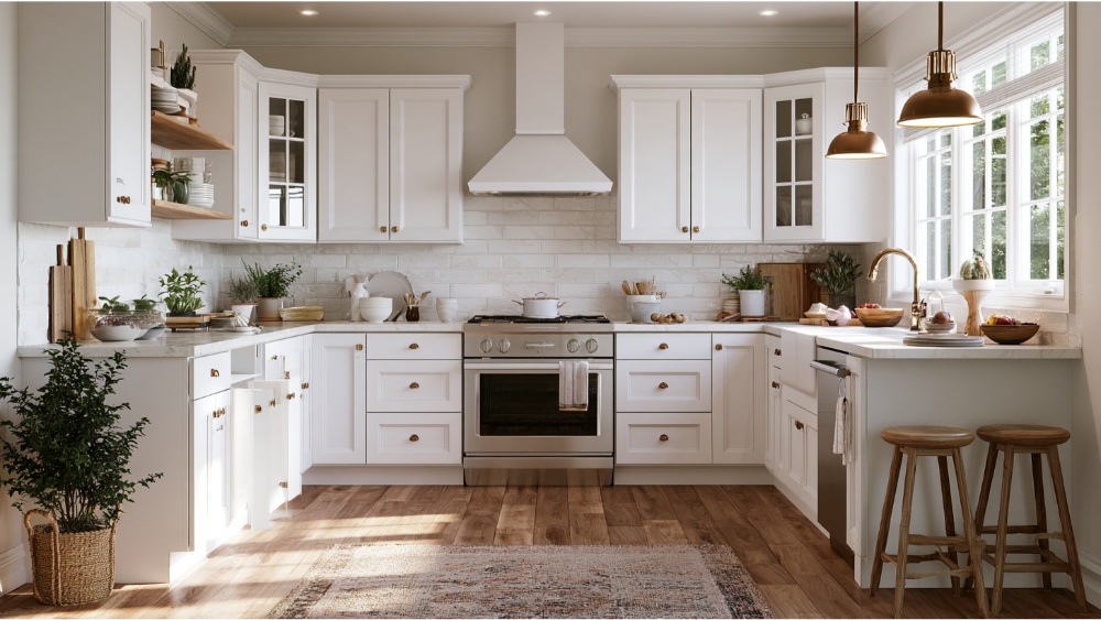 Test the Corner Space and Kitchen Layout With Every Door Open