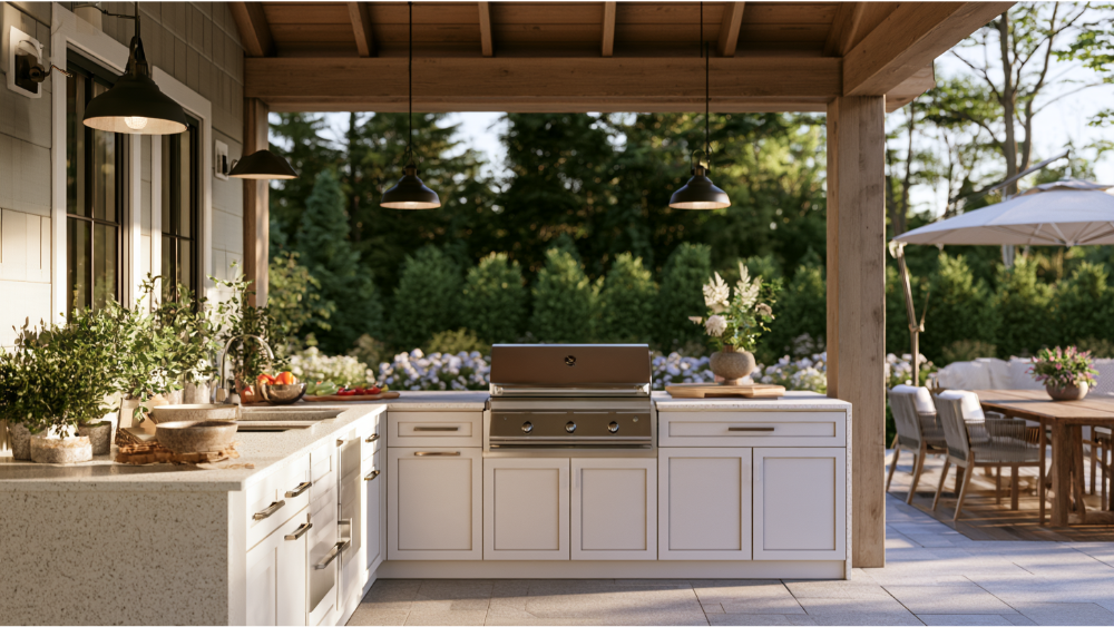 Can Cambria or Silestone be used in outdoor kitchens
