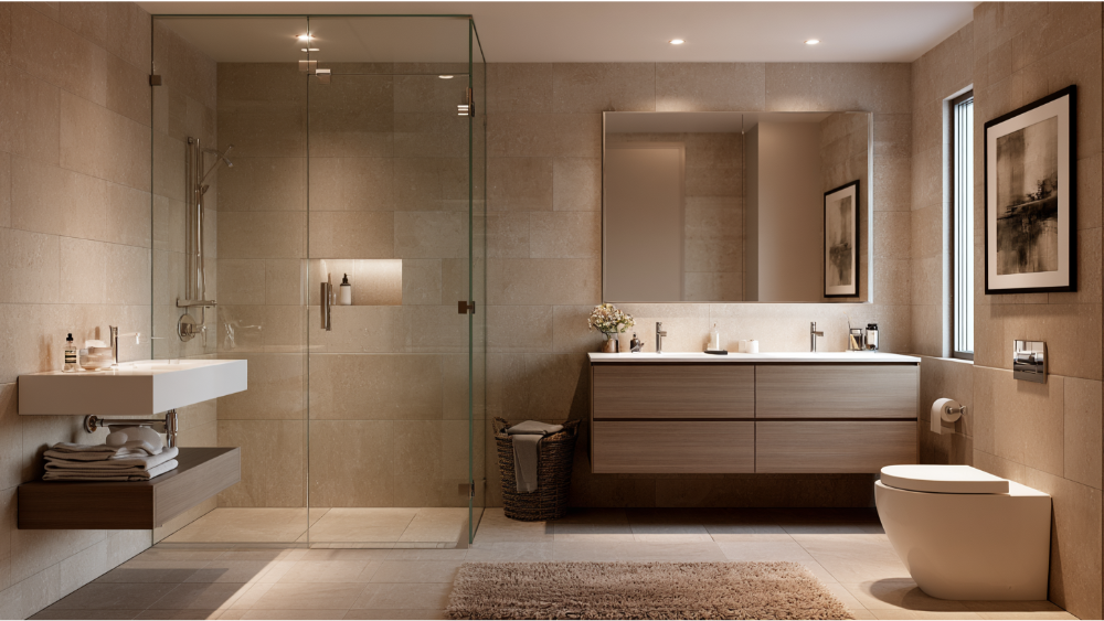 Contemporary Bathroom Remodel Ideas for a Warm, Functional Space