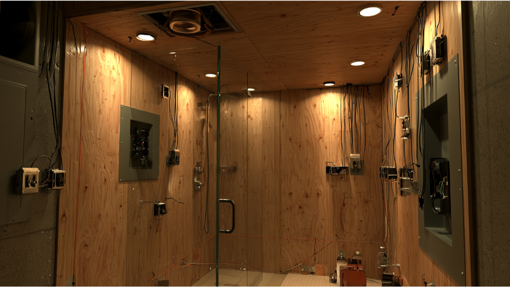 Ventilation and Electrical Work in a Below-Grade Bathroom